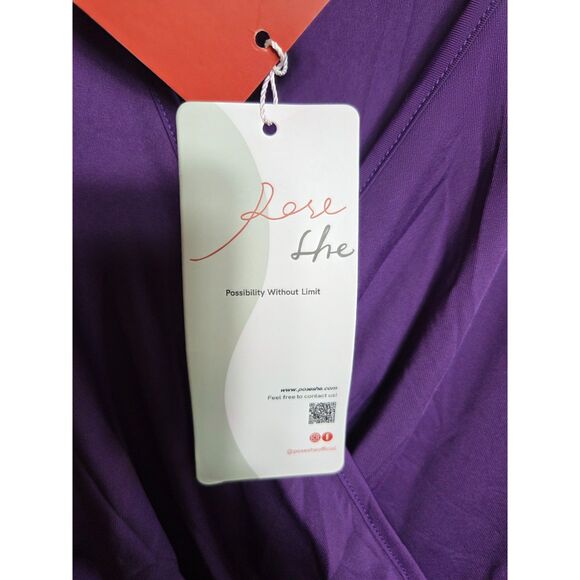 Poseshe Plus Size Women's Sleveless Dress - Picture 5 of 6